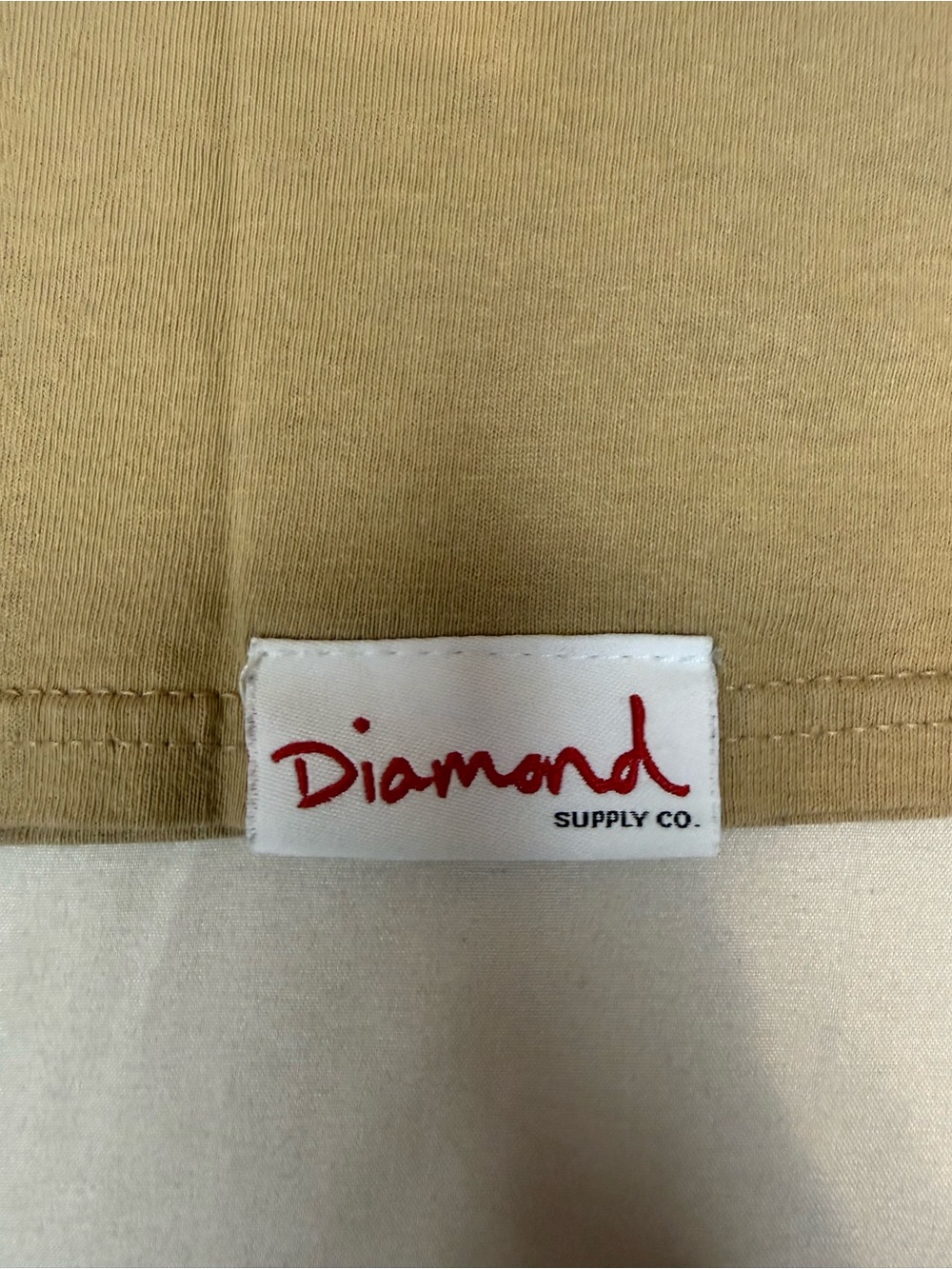 Diamond Supply Co. Rose Box Logo Graphic Tee Tan Size L - Picture 4 of 5